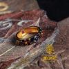 925 Sterling Silver Gilding Coloured Enamels Gemstone Ring