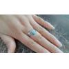 Classic Handmade Turquoise Feather 925 Silver Ring