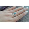 Classic Handmade Turquoise Feather 925 Silver Ring