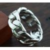 925 Sterling Silver Weave Chain Ring