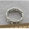 925 Sterling Silver Weave Chain Ring