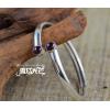 Handmade Nepal 925 Sterling Silver Natural Garnet Bracelet