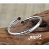 Handmade Nepal 925 Sterling Silver Natural Garnet Bracelet