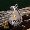 Handmade 925 Sterling Silver Natural Amber Pendant