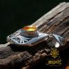 Handmade 925 Sterling Silver Natural Amber Pendant