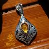 Handmade 925 Sterling Silver Natural Amber Pendant