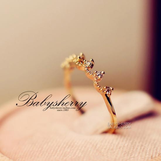 Gold Plated Alloy Crown Ring Gold Plated Alloy Crown Ring
