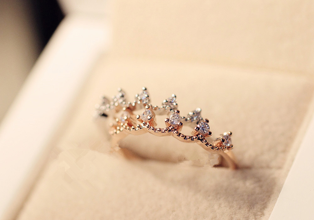 Gold Plated Alloy Crown Ring Gold Plated Alloy Crown Ring