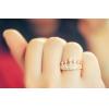 Retro Style Gothic Queen Gold Plated Alloy Ring