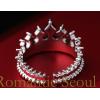 Retro Style Gothic Queen Silver Plating Alloy Ring