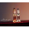 Rose Gold Color Paris Eiffel Tower Four Claws Pierced Gold-Plated Alloy Ring