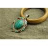 Handmade Turquoise Brass Beautiful Necklace Pendants