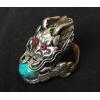 Tibetan Handmade Dragon Ring Tibetan Handmade Turquoise Ring