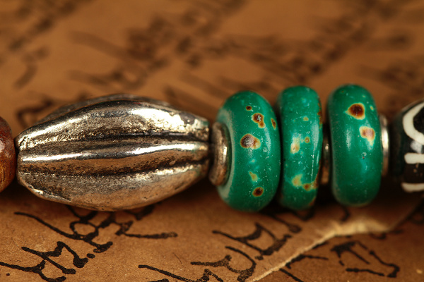 Handmade Tibetan Silver Turquoise Buddha Eyes Necklace Handmade Tibetan Silver Turquoise Buddha Eyes Necklace