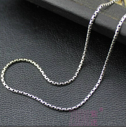 Men And Women 1 2mm Thickness 925 Sterling Silver Chain Necklace Wishbop Com