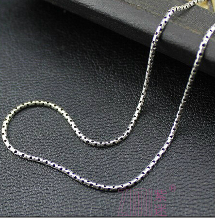 Men And Women 1.2mm Thickness 925 Sterling Silver Chain Necklace Men And Women 1.2mm Thickness 925 Sterling Silver Chain Necklace