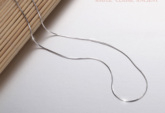 925 Sterling Silver Snake Chain Necklace 925 Sterling Silver Snake Chain Necklace