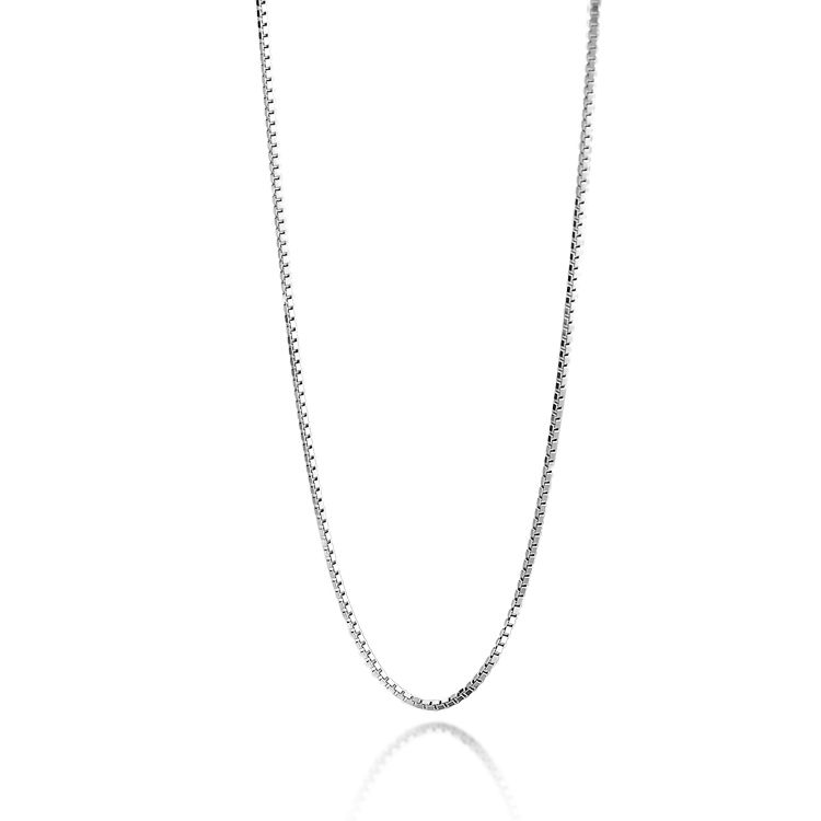 925 Sterling Silver Box Chain Necklace 925 Sterling Silver Box Chain Necklace