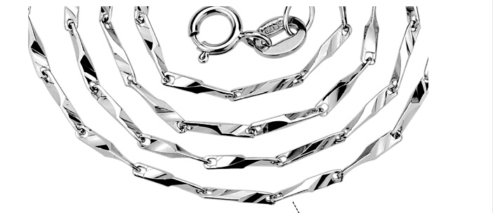 925 Sterling Silver Seed Chain Necklace 925 Sterling Silver Seed Chain Necklace