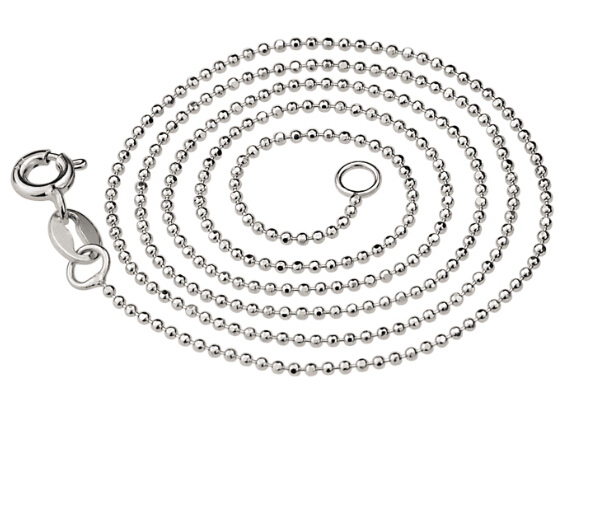 925 Sterling Silver Bead Chains Necklace 925 Sterling Silver Bead Chains Necklace