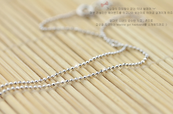 925 Sterling Silver Bead Chains Necklace 925 Sterling Silver Bead Chains Necklace
