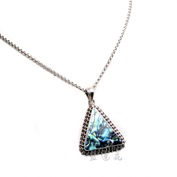 925 Sterling Silver Natural Abalone Shell Pendant Nepal Handmade Jewelry 925 Sterling Silver Natural Abalone Shell Pendant Nepal Handmade Jewelry