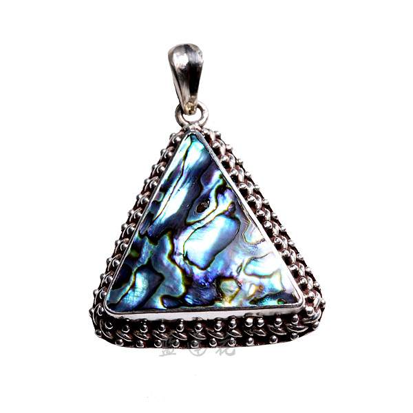 925 Sterling Silver Natural Abalone Shell Pendant Nepal Handmade Jewelry 925 Sterling Silver Natural Abalone Shell Pendant Nepal Handmade Jewelry
