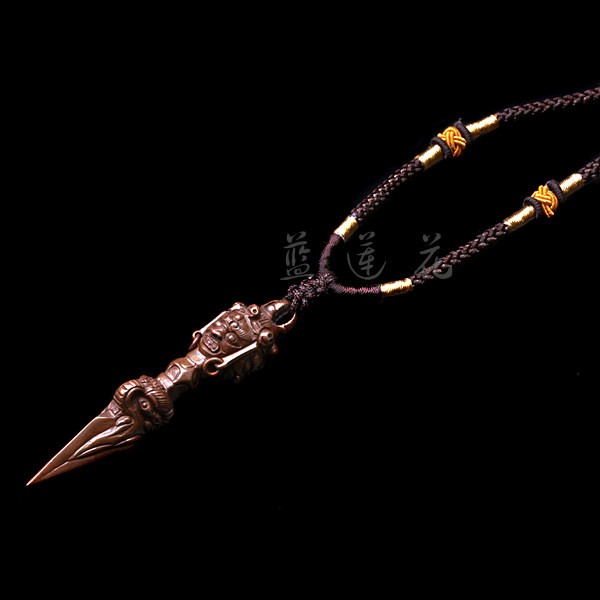 69mm Nepal Handmade Red Copper Phurba Exorcising And Lucky Charm Kīla 69mm Nepal Handmade Red Copper Phurba Exorcising And Lucky Charm Kīla