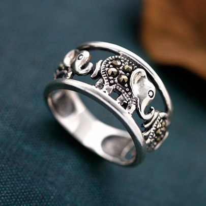 925 Sterling Silver Elephant Ring 925 Sterling Silver Elephant Ring
