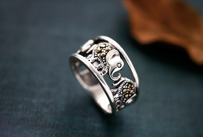 925 Sterling Silver Elephant Ring 925 Sterling Silver Elephant Ring