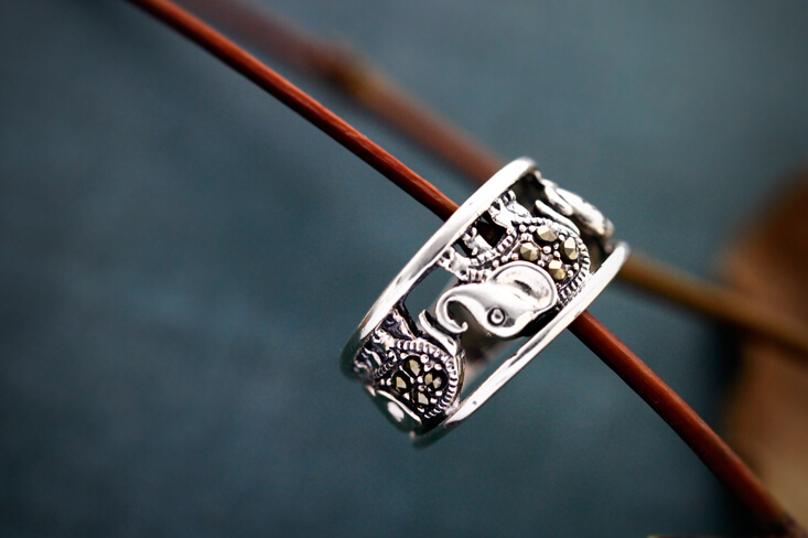 925 Sterling Silver Elephant Ring 925 Sterling Silver Elephant Ring