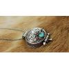 Handmade Tibetan Gau Box Pendant Tibetan Turquoise Prayer Box Pendant