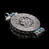 Nepal Handmade 925 Sterling Silver Turquoise Endless Knot Gaudencio Box