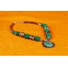 Handmade Tibetan Silver Turquoise Buddha Eyes Necklace