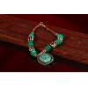 Handmade Tibetan Silver Turquoise Buddha Eyes Necklace