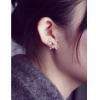 Pierced Bow Rhinestone Earrings