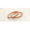Rose Gold Color Twisted Rope Ring