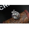 Retro Tibetan Silver Double Dragons Head Ring