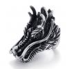 Vintage Titanium Steel Dragon Head Ring