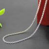 3MM Thickness 925 Sterling Silver Circled Necklace Chain For Sale
