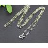 4MM Thickness 925 Sterling Silver Circled Neck Chain Links For Charms
