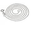 925 Sterling Silver Bead Chains Necklace