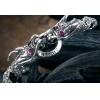 925 Sterling Silver Double Dragon Bracelet With Lobster Clasp