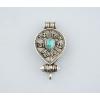 Handmade 925 Sterling Silver Natural Turquoise Tear Shaped Gaudencio Pendant