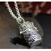 Nepal Handmade 925 Sterling Silver Pendant Desire Bottle Gau Box