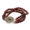 Handmade Natural Rosewood Bracelet Chinese Ancient Coins Style