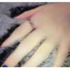 Love Heart Shape Imperial Crown Inlay Zircon Rose Gold Ring