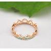 Pierced Love Heart Rose Gold Ring