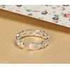 925 Sterling Silver Jewelry Pierced Love Heart Ring