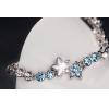 Women Fashion Jewelry Star Heart Shaped Crystal Bracelet